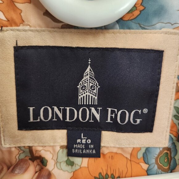 London Fog Sport Trench Coat Beige Size Large Womens Hooded - Picture 3 of 11